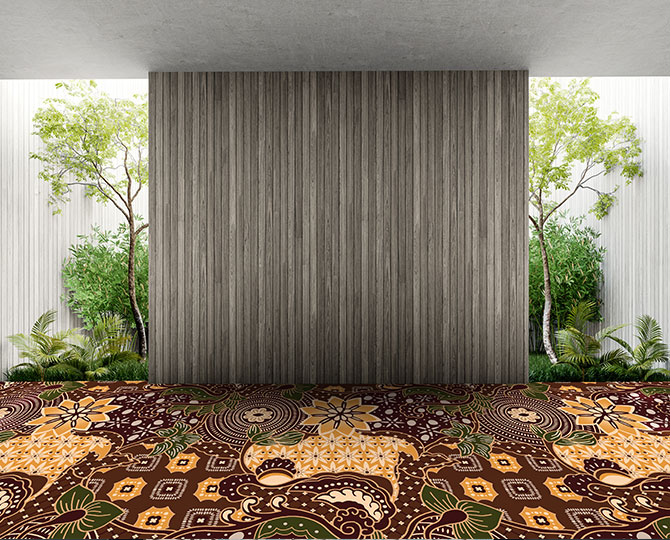 многокрасочный персидский ковёр