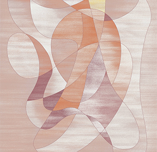 розовый современный абстрактный ковер