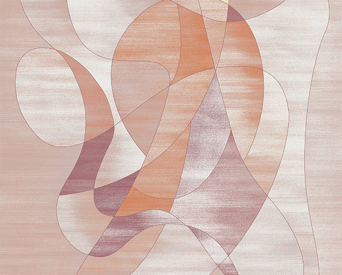 розовый современный абстрактный ковер